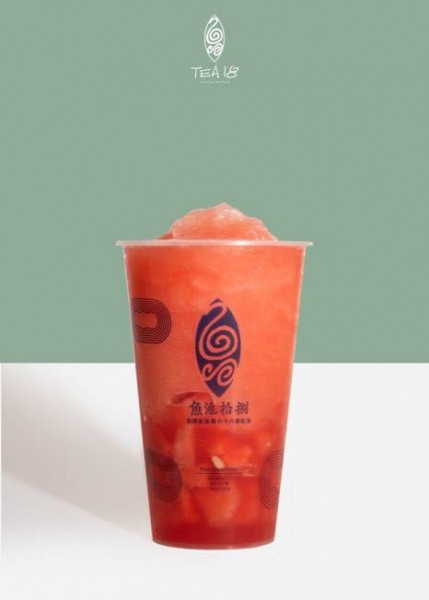 Strawberry & lychee slush