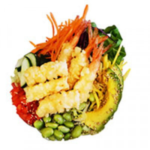 P7. Tempura Shrimps Pokebowl