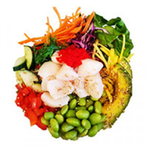 P12. Torched Scallop Pokebowl