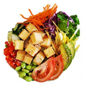 P16. Fried Tofu Pokebowl