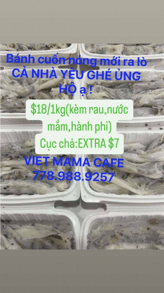 #.THE MINCED PORK RICE ROLLS (1 kg)/BÁNH CUỐN NHÂN TÔM THỊT (1kg)