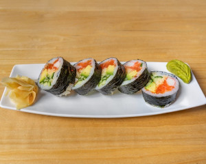 21. Futomaki Kamikaze au saumon / Salmon Kamikaze Futomaki