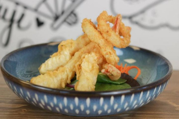Crevettes tempura