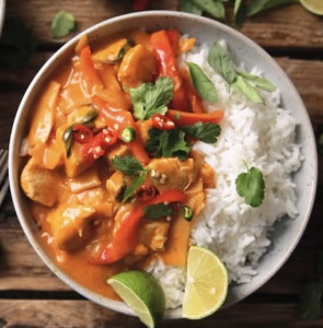 2. Thai red curry