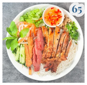 65. BÚN GÀ NƯỚNG, CHẠO TÔM, NEM NƯỚNG