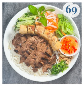 69. BÚN BÒ NƯỚNG CHẢ GIÒ