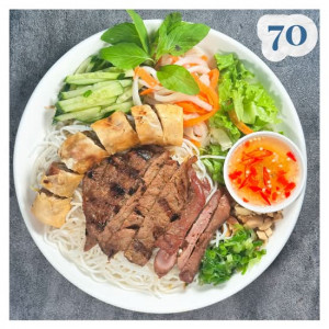 70. BÚN BÒ NƯỚNG CHẢ GIÒ THỊT NƯỚNG