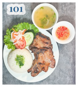 101. CƠM TẤM SƯỜN NƯỚNG