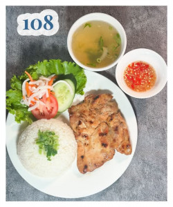 108. CƠM TẤM GÀ NƯỚNG