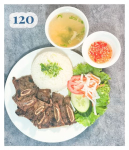 120. CƠM TẤM BÒ NƯỚNG