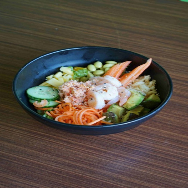 157. Poke crabe et crevettes