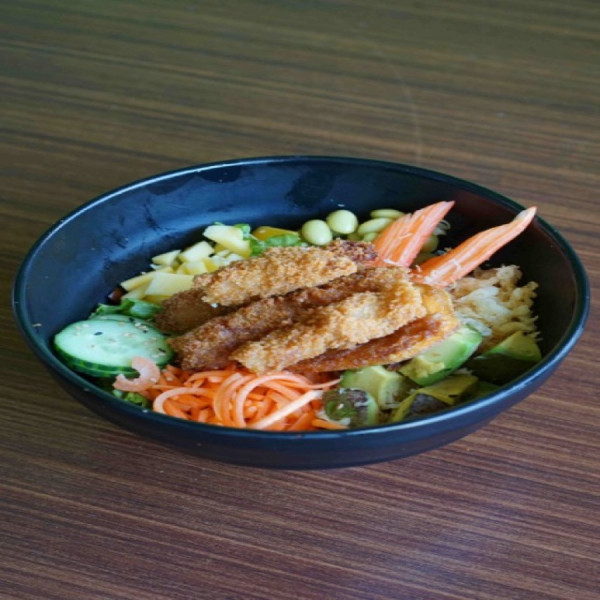 153. Poke crevettes tempura panées