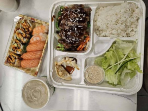 64. Beef Teriyaki Bento