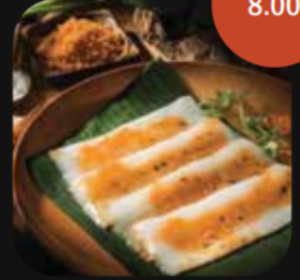 Raviolis de riz vietnamiens cuits à la vapeur (4mcx)