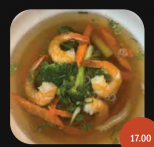 Crevettes et légumes