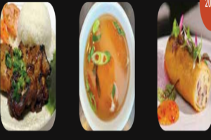 Poulet grillé + Mini soupe + Rouleaux impériaux