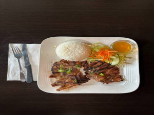 202. Grilled Pork Chop on Rice