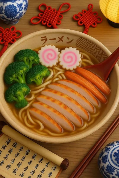 Soupe udon au poulet / Chicken Udon Soup