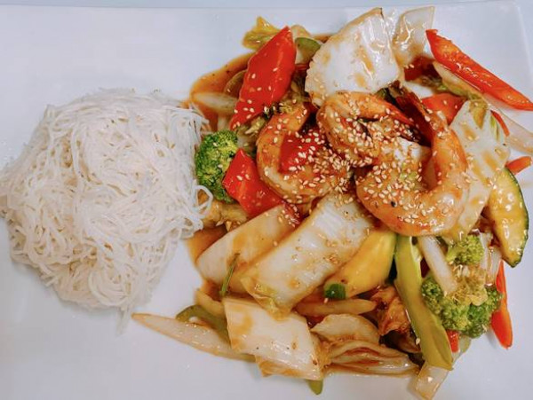 Crevettes sautés aux légumes / Vegetable Shrimp