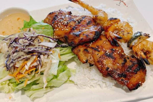 GTN🐔🍤Poulet , brochette de crevettes / Grilled Chicken & Shrimps