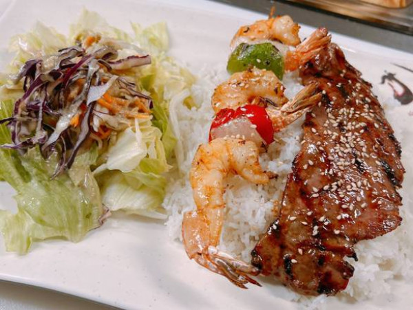 BTN🐄🍤Bœuf , brochette de crevettes/Grilled Beef & Shrimps
