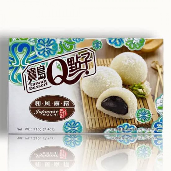 Taiwan Mochi, sesame w/ coconut 210g