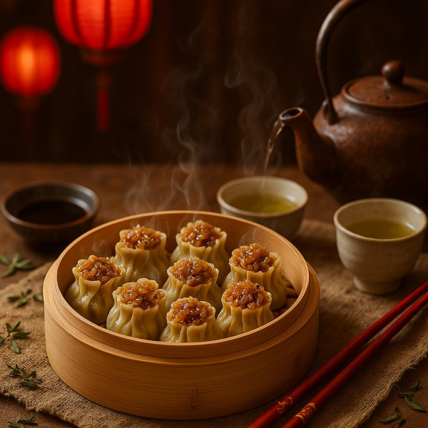 41. Raviolis au riz et aux champignons/ Rice and Mushroom Dumplings CA