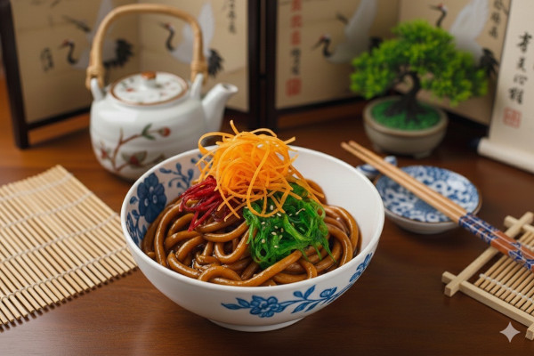 15. Nouilles froides épicées/ Cold noodles with Szechwan chilli sauce