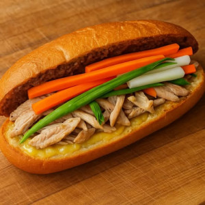 Grilled chicken baguette / Bánh mì gà nướng
