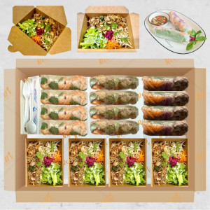 Box1. Rouleaux de printemps & Pho mixte