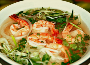 [1 A5 Poulet offert] P3. Pho aux crevettes bouillies