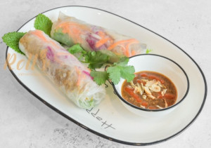 G1. Rouleaux de printemps au porc barbecue (2)