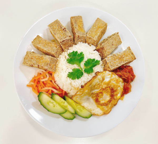 Tofu on Rice