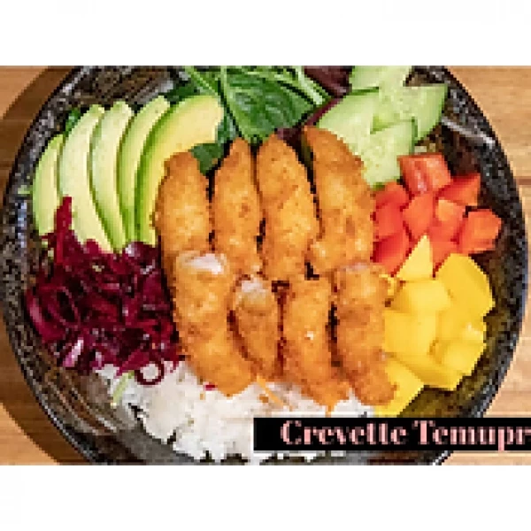 B6. Poké Crevette tempura