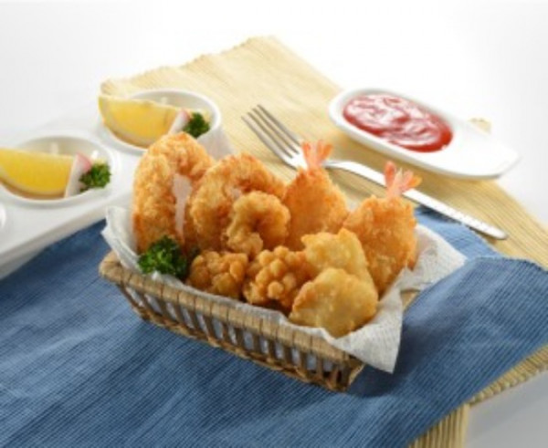 Crevettes Popcorn et Patates Sucrées