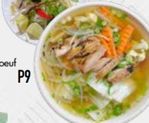 PHỞ GÀ NƯỚNG + RAU