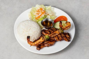 G6. Poulet et crevettes grillés