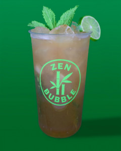 Thé au menthe et lime