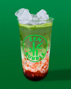 Matcha latte au frais