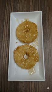 Ananas frit (avec crème glacé + 1.50$)