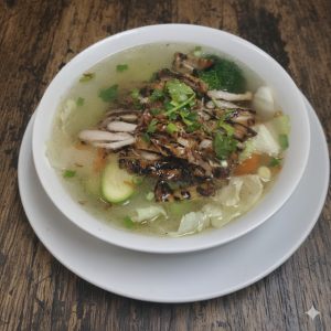 3. Soupe poulet grillé avec Légumes (Poulardine)