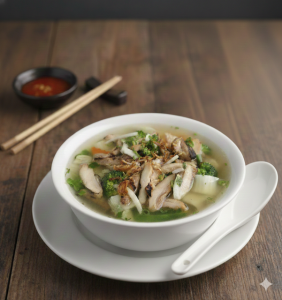 3. Soupe poulet grillé avec Légumes (Poulardine)