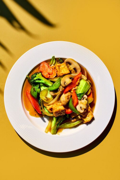 W9. Legume sautes avec tofu