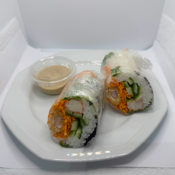 E4- Rouleau printanier au crevette tempura