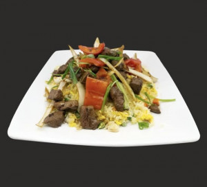 F11. Fried Rice With Sauteed Beef Cube | Cơm Chiên Bò Lúc Lắc