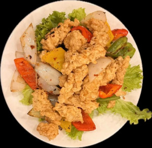 04 B. Salt And Chili Fried Calamari ( Mực chiên muối ớt )