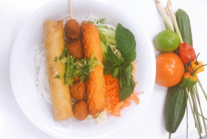 406. Bún nem nướng (cộng với 1 món dưới)