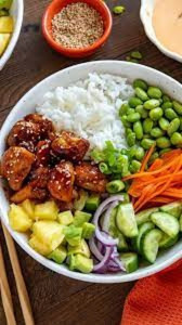 2 x Poke Poulet épicé
