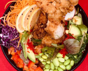Poke bol au poulet frit / Fried Chicken Poke bol