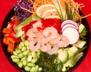 Poke bol aux crevettes cuits / Shrimp Poke Bol